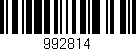 Código de barras (EAN, GTIN, SKU, ISBN): '992814'