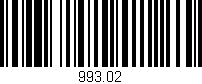 Código de barras (EAN, GTIN, SKU, ISBN): '993.02'