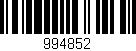 Código de barras (EAN, GTIN, SKU, ISBN): '994852'