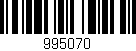 Código de barras (EAN, GTIN, SKU, ISBN): '995070'