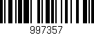 Código de barras (EAN, GTIN, SKU, ISBN): '997357'