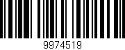 Código de barras (EAN, GTIN, SKU, ISBN): '9974519'