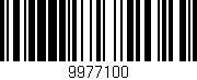 Código de barras (EAN, GTIN, SKU, ISBN): '9977100'