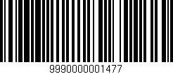 Código de barras (EAN, GTIN, SKU, ISBN): '9990000001477'