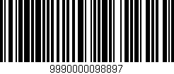 Código de barras (EAN, GTIN, SKU, ISBN): '9990000098897'