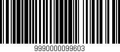Código de barras (EAN, GTIN, SKU, ISBN): '9990000099603'