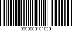 Código de barras (EAN, GTIN, SKU, ISBN): '9990000101023'
