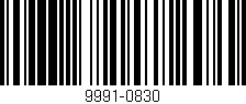Código de barras (EAN, GTIN, SKU, ISBN): '9991-0830'