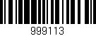 Código de barras (EAN, GTIN, SKU, ISBN): '999113'
