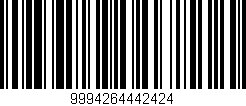 Código de barras (EAN, GTIN, SKU, ISBN): '9994264442424'