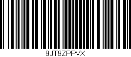 Código de barras (EAN, GTIN, SKU, ISBN): '9JT9ZPPVX'