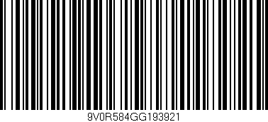 Código de barras (EAN, GTIN, SKU, ISBN): '9V0R584GG193921'