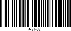 Código de barras (EAN, GTIN, SKU, ISBN): 'A-21-021'