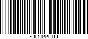Código de barras (EAN, GTIN, SKU, ISBN): 'A0010BB0010'