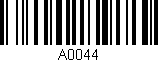 Código de barras (EAN, GTIN, SKU, ISBN): 'A0044'