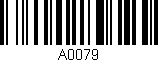 Código de barras (EAN, GTIN, SKU, ISBN): 'A0079'