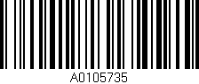 Código de barras (EAN, GTIN, SKU, ISBN): 'A0105735'
