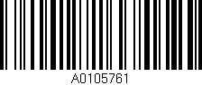 Código de barras (EAN, GTIN, SKU, ISBN): 'A0105761'