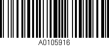 Código de barras (EAN, GTIN, SKU, ISBN): 'A0105916'