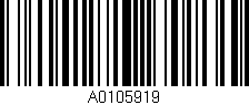 Código de barras (EAN, GTIN, SKU, ISBN): 'A0105919'