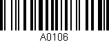 Código de barras (EAN, GTIN, SKU, ISBN): 'A0106'