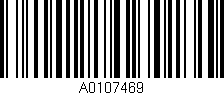 Código de barras (EAN, GTIN, SKU, ISBN): 'A0107469'