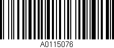 Código de barras (EAN, GTIN, SKU, ISBN): 'A0115076'