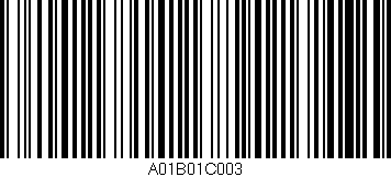 Código de barras (EAN, GTIN, SKU, ISBN): 'A01B01C003'