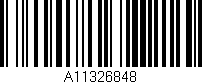 Código de barras (EAN, GTIN, SKU, ISBN): 'A11326848'