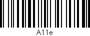 Código de barras (EAN, GTIN, SKU, ISBN): 'A11e'