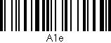 Código de barras (EAN, GTIN, SKU, ISBN): 'A1e'