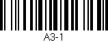 Código de barras (EAN, GTIN, SKU, ISBN): 'A3-1'