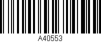 Código de barras (EAN, GTIN, SKU, ISBN): 'A40553'