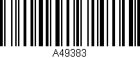 Código de barras (EAN, GTIN, SKU, ISBN): 'A49383'