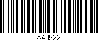 Código de barras (EAN, GTIN, SKU, ISBN): 'A49922'