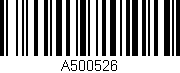 Código de barras (EAN, GTIN, SKU, ISBN): 'A500526'