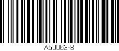 Código de barras (EAN, GTIN, SKU, ISBN): 'A50063-8'