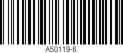 Código de barras (EAN, GTIN, SKU, ISBN): 'A50119-6'
