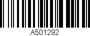 Código de barras (EAN, GTIN, SKU, ISBN): 'A501292'