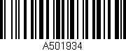 Código de barras (EAN, GTIN, SKU, ISBN): 'A501934'