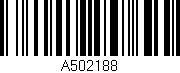 Código de barras (EAN, GTIN, SKU, ISBN): 'A502188'