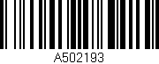 Código de barras (EAN, GTIN, SKU, ISBN): 'A502193'
