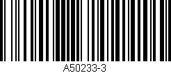 Código de barras (EAN, GTIN, SKU, ISBN): 'A50233-3'