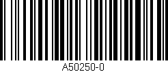 Código de barras (EAN, GTIN, SKU, ISBN): 'A50250-0'