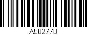 Código de barras (EAN, GTIN, SKU, ISBN): 'A502770'
