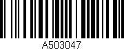 Código de barras (EAN, GTIN, SKU, ISBN): 'A503047'