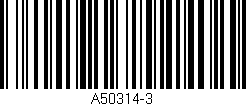 Código de barras (EAN, GTIN, SKU, ISBN): 'A50314-3'