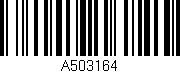 Código de barras (EAN, GTIN, SKU, ISBN): 'A503164'