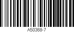 Código de barras (EAN, GTIN, SKU, ISBN): 'A50368-7'