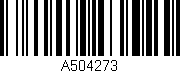 Código de barras (EAN, GTIN, SKU, ISBN): 'A504273'